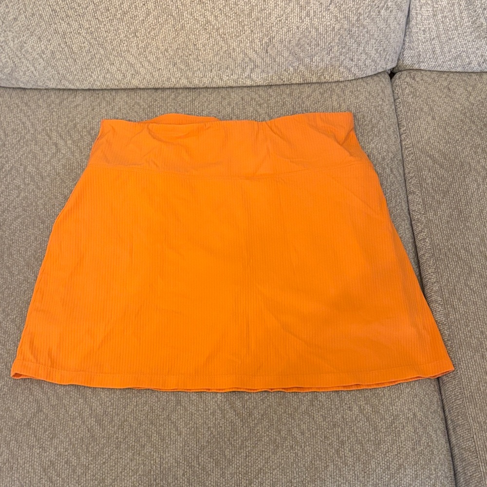 Vibrant Orange Mini Skirt